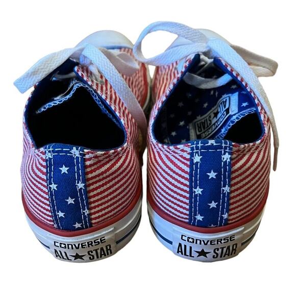 Converse Chuck Taylor All Stars & Stripes Sneakers Mens 8 Womens 10 4th Of July - Picture 8 of 12